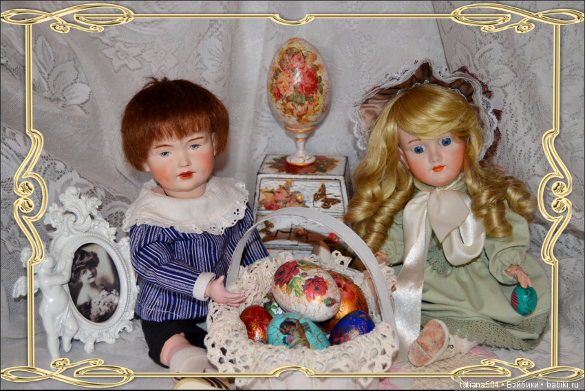 Пасхальная неделя — Редкие антикварные куклы и реплики: воск