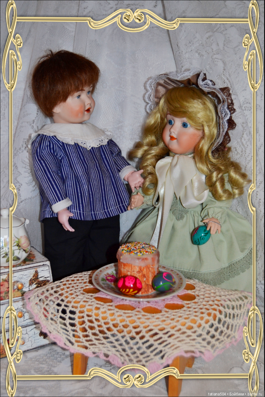 Пасхальная неделя — Редкие антикварные куклы и реплики: воск