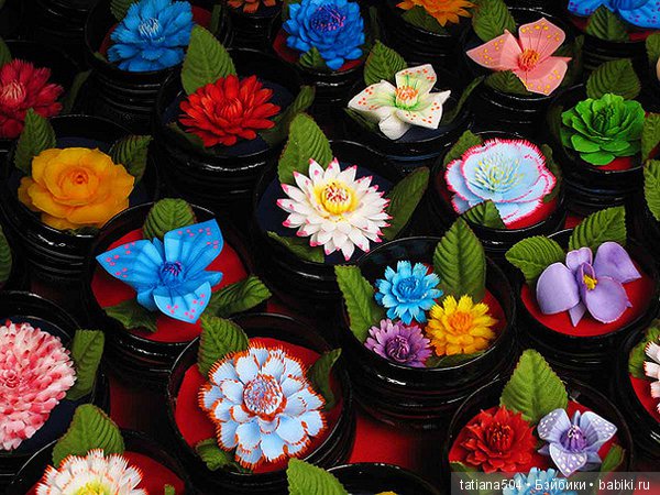 Удивительные цветы ручной работы из провинции Чианг Рай