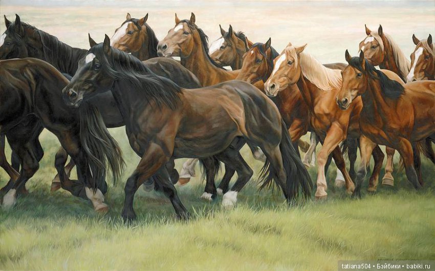 Кони в яблоках, кони сеpые, как мечта моя кони смелые…