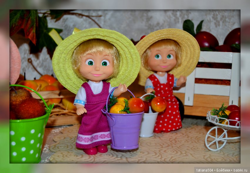 Как Маши яблочки собирали