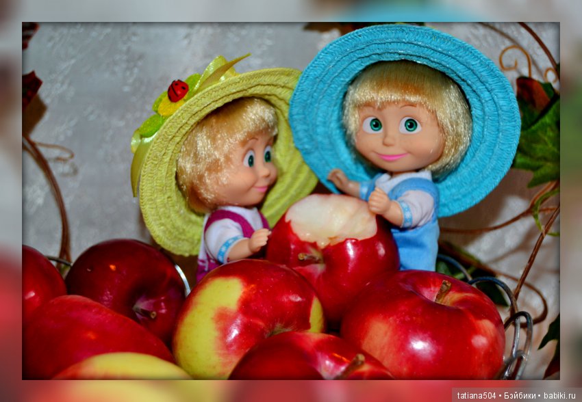 Как Маши яблочки собирали