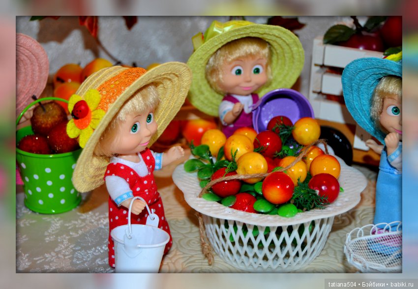 Как Маши яблочки собирали