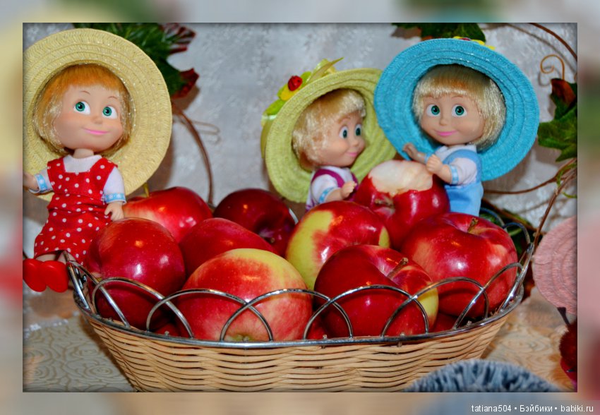 Как Маши яблочки собирали
