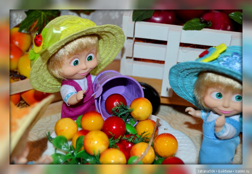 Как Маши яблочки собирали
