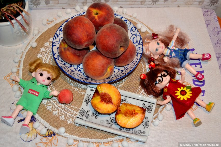 Неудачный фотосет или как мы готовились отметить День персика