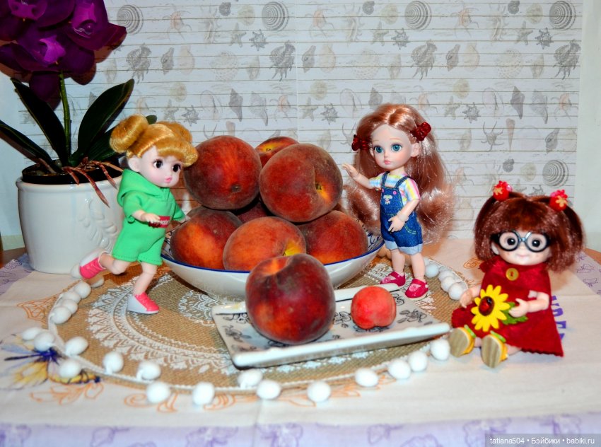 Неудачный фотосет или как мы готовились отметить День персика