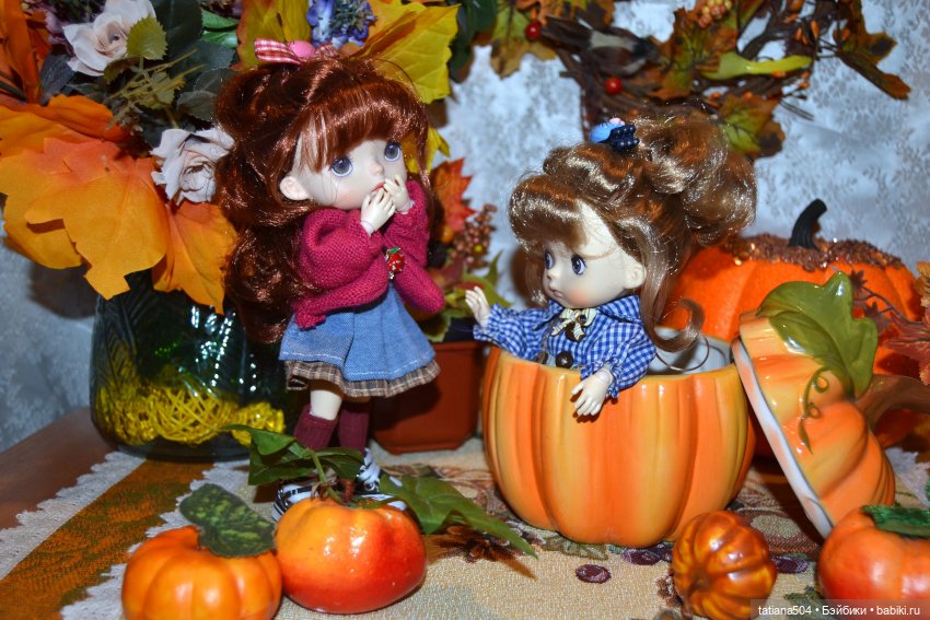 Осенние картинки — Куклы Xiaomi Monst (Сяоми) и Pipitom: шарнирные