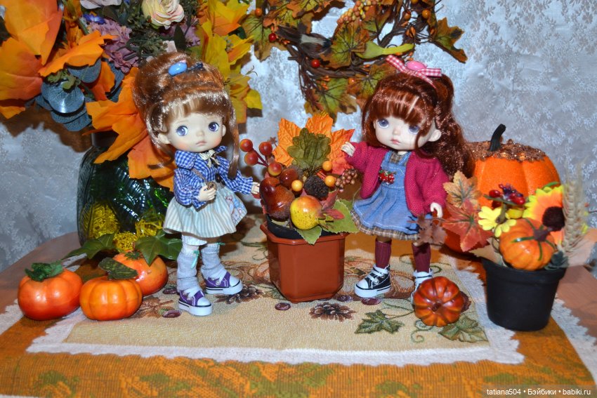 Осенние картинки — Куклы Xiaomi Monst (Сяоми) и Pipitom: шарнирные