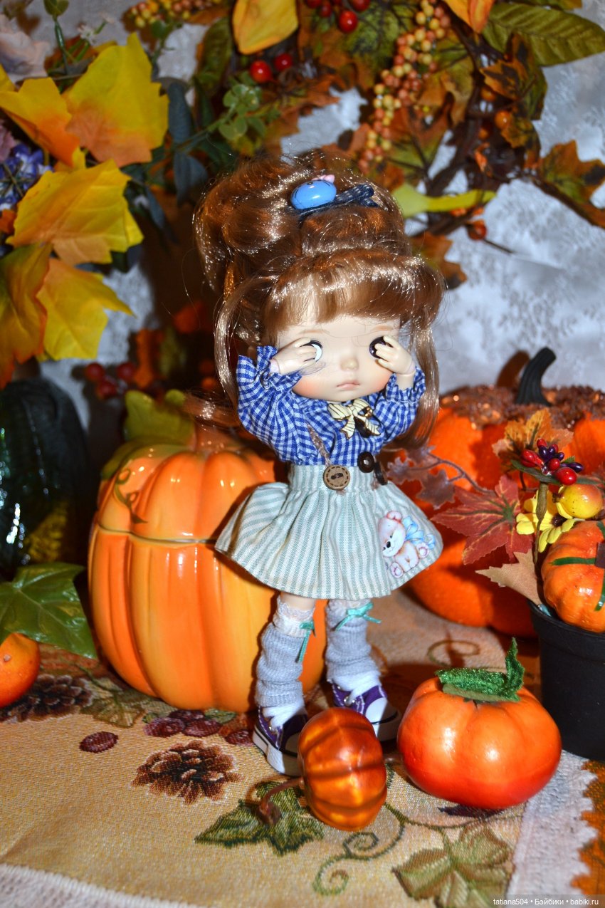 Осенние картинки — Куклы Xiaomi Monst (Сяоми) и Pipitom: шарнирные