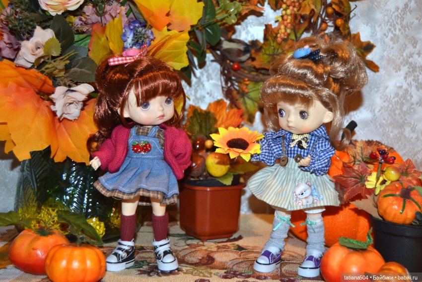 Осенние картинки — Куклы Xiaomi Monst (Сяоми) и Pipitom: шарнирные