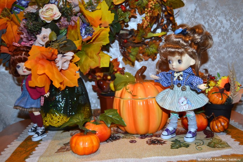 Осенние картинки — Куклы Xiaomi Monst (Сяоми) и Pipitom: шарнирные