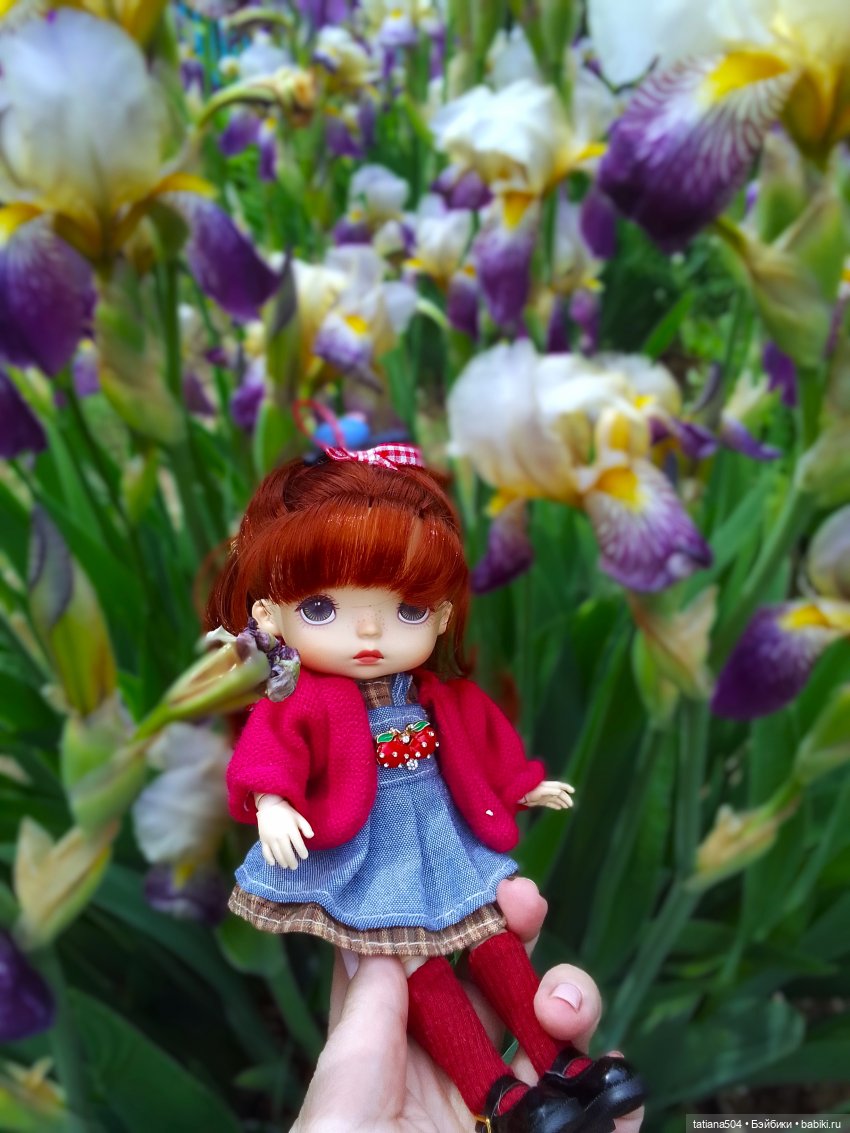 Белла в саду разноцветных Ирисов, часть 2