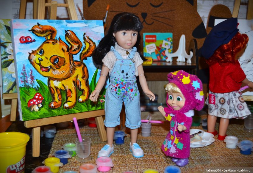 Кто учитель рисования? Маша…