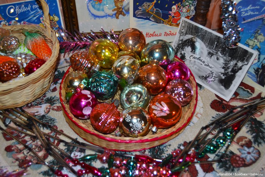 СОВЕТСКИЕ ЁЛОЧНЫЕ ИГРУШКИ МОЕЙ СЕМЬИ с историей