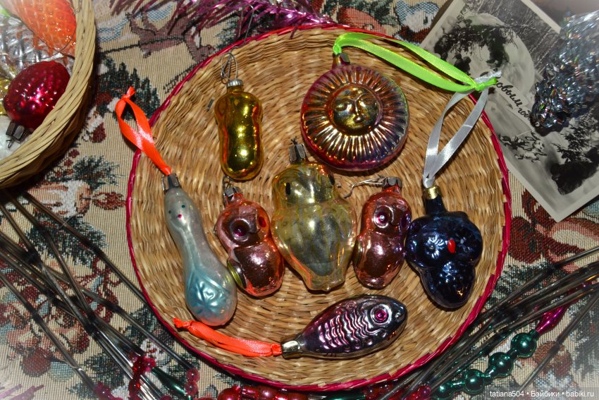 СОВЕТСКИЕ ЁЛОЧНЫЕ ИГРУШКИ МОЕЙ СЕМЬИ с историей