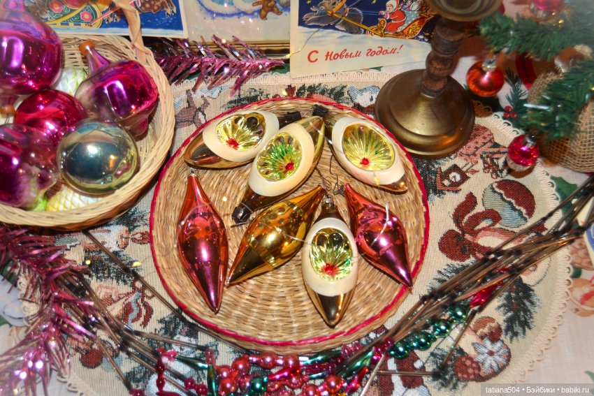 СОВЕТСКИЕ ЁЛОЧНЫЕ ИГРУШКИ МОЕЙ СЕМЬИ с историей