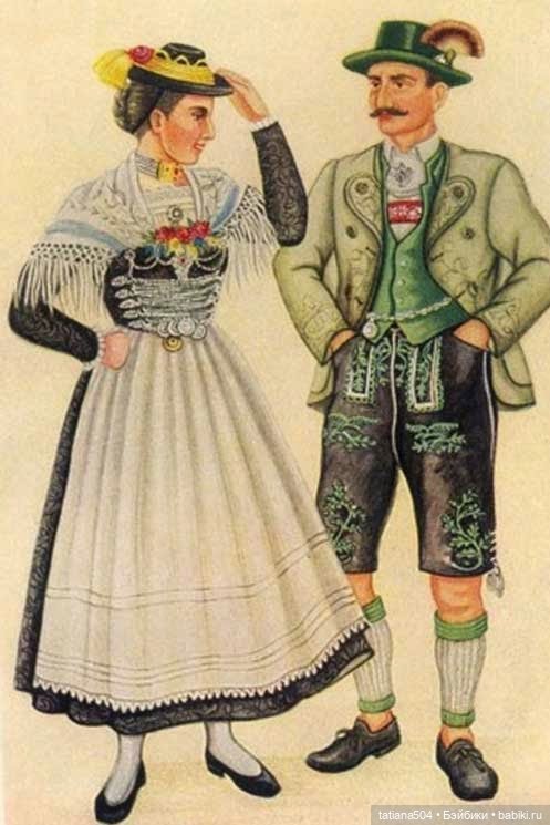 Тирольский национальный костюм: история и образы в мире кукол. Австрия