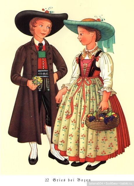 Тирольский национальный костюм: история и образы в мире кукол. Австрия