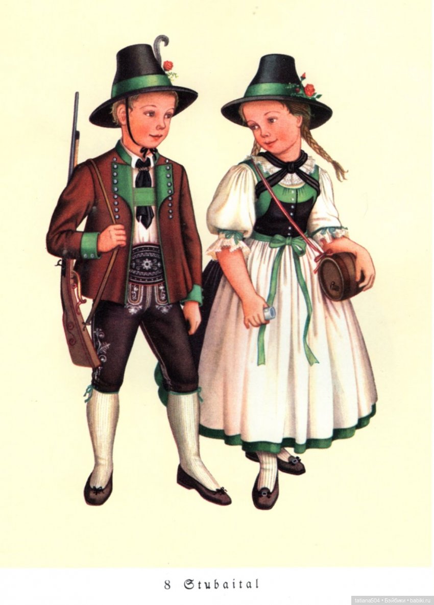 Тирольский национальный костюм: история и образы в мире кукол. Австрия