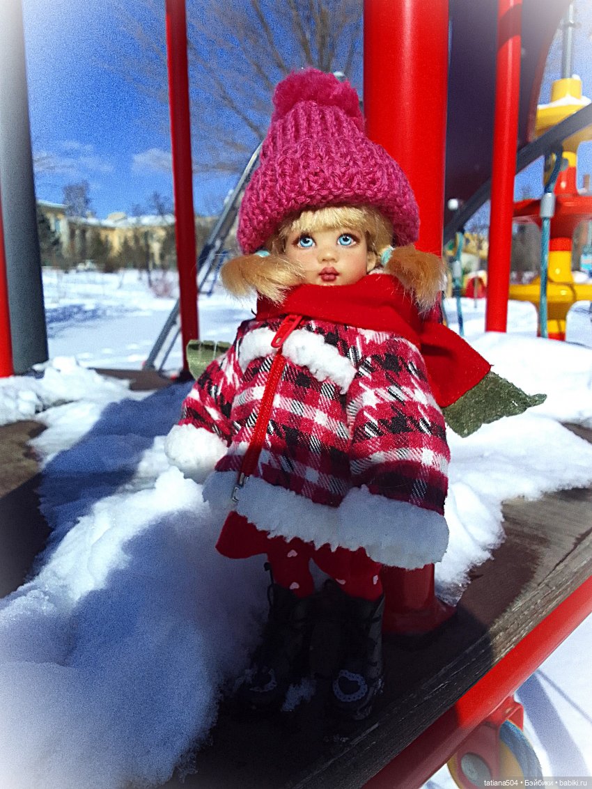 Как с нами февраль прощался, гуляли с Аришой и Машей