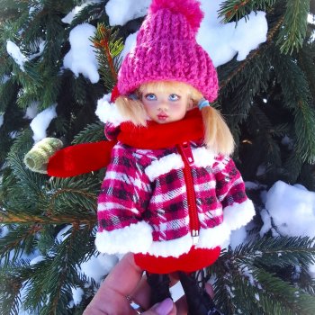 Как с нами февраль прощался, гуляли с Аришой и Машей