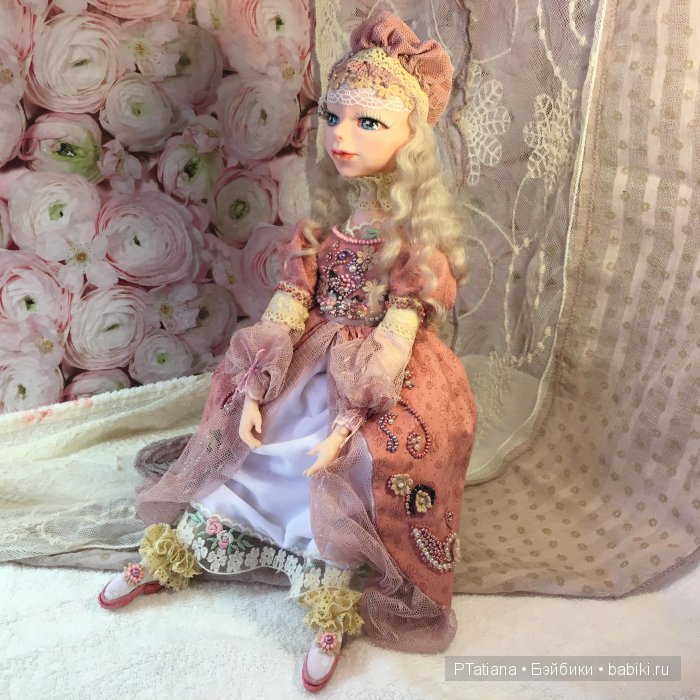 Будуарная авторская кукла из полимерной глины (фото 3)