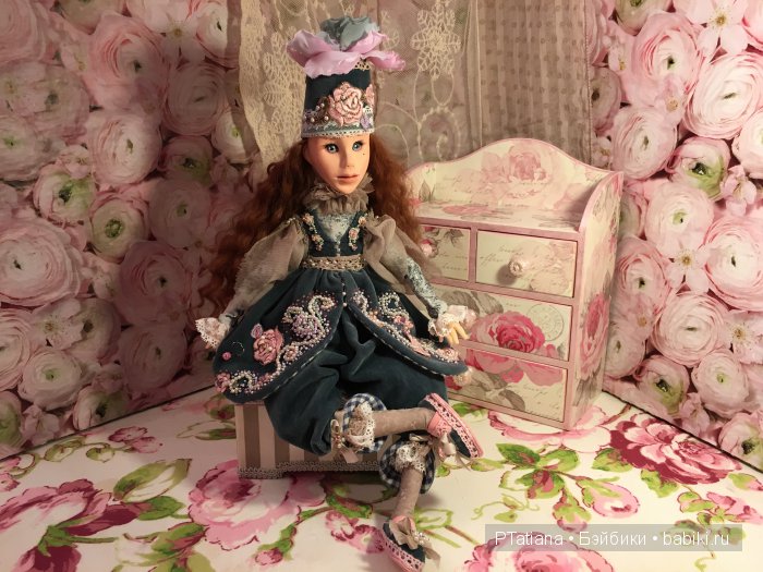 Будуарная авторская кукла из полимерной глины