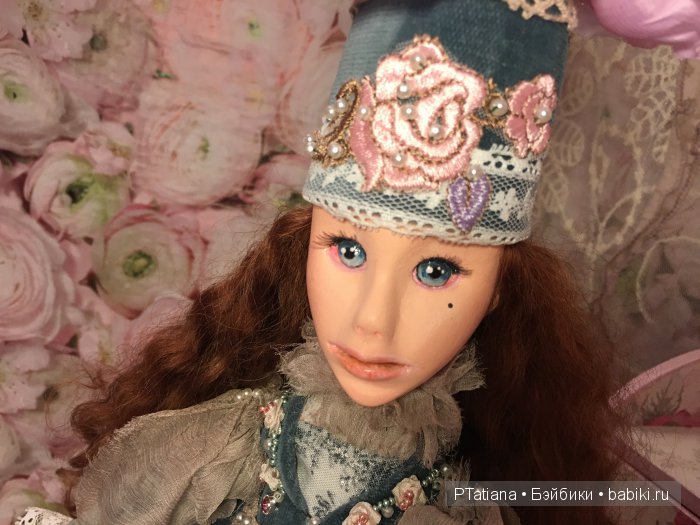 Будуарная авторская кукла из полимерной глины (фото 3)