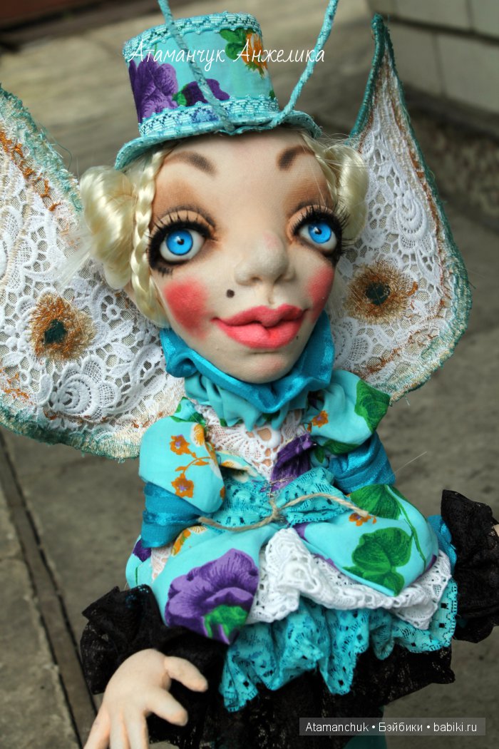 Сестрички Мотыльки — Куклы из капрона и чулочной техники: авторские игрушки