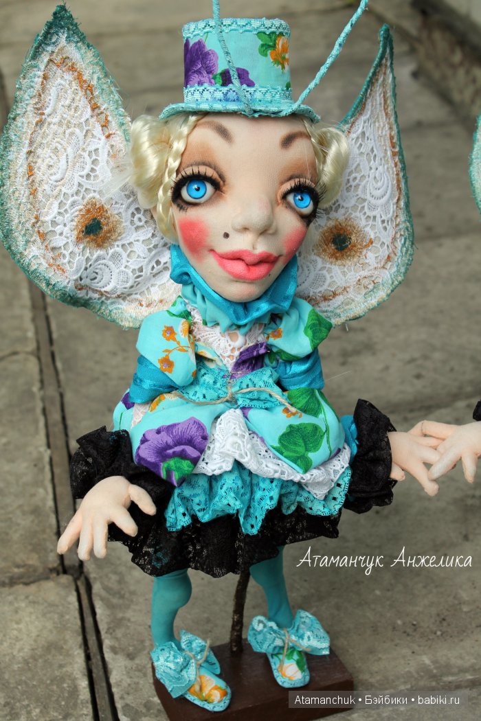 Сестрички Мотыльки — Куклы из капрона и чулочной техники: авторские игрушки (фото 2)