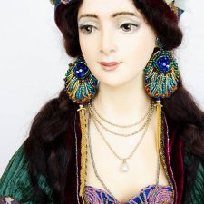 Знакомьтесь! Жасмин-Павлин, фарфоровая кукла. Просто потому, что люблю павлинов и жасмин