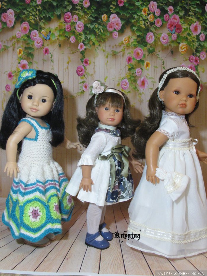 Сравнение кукол Paola Reina Сой Ту, Aci Нелли, Антонио Хуан Белла для реального понимания размеров куколок, их телосложения