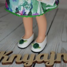 Красивые фирменные туфли с зелеными бантиками от Паола Рейна Красивые фирменные туфли с зелеными бантиками от Паола Рейна