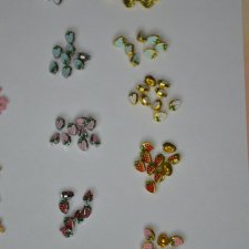 Мини пуговицы металл - эмаль , 5 мм. Можно поштучно.