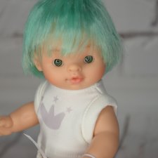 Паолитас, кукла пупс Дима с мятными волосами #2