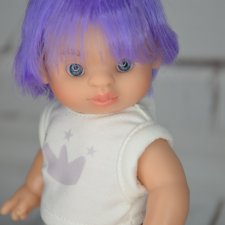 Паолитас, кукла пупс Вито с фиолетовыми волосами