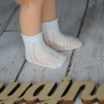 Белые ажурные носки Паола Рейна с пяточкой