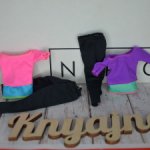 Лот 2 футболки и 2 пары лосин Барби