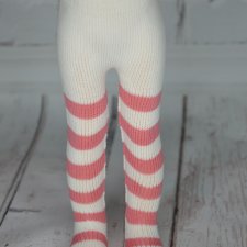 Колготы фирменные Паола Рейна розовая полоска