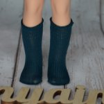 Гольфы (высокие носки) фирменные Паола Рейна зеленые