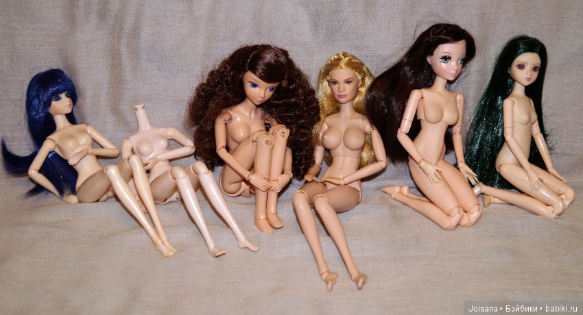 Сравнение разных видов кукольных тел формата 1/6