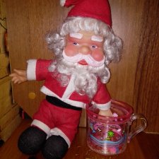 Кукла, игрушка Санта Клаус.