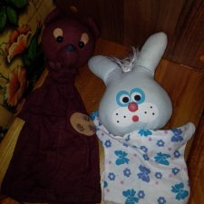 Кукла СССР. Перчаточная. Мишка.