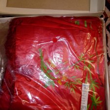 Комплект, натуральный шелк Вьетнам вышивка, китайский стиль.