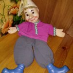 Кукла СССР. Перчаточная. Петрушка.