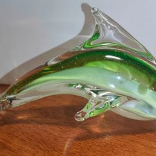 Статуэтка Дельфин Цветное стекло