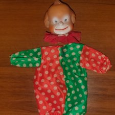 Кукла ГДР клоун голова запчасть.