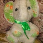 Игрушка СССР. Слон, слонёнок.