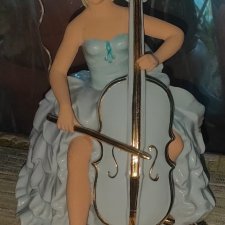 Статуэтка Германия Танцовщица Балерина с виоланчелью